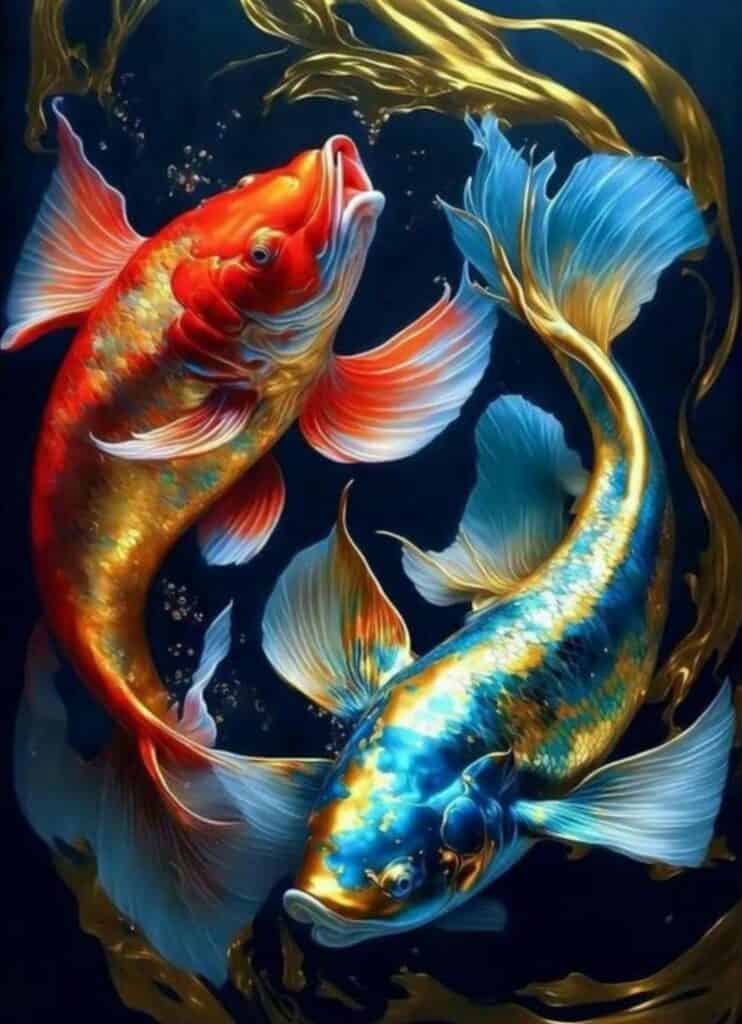 a red fish loves blue fish